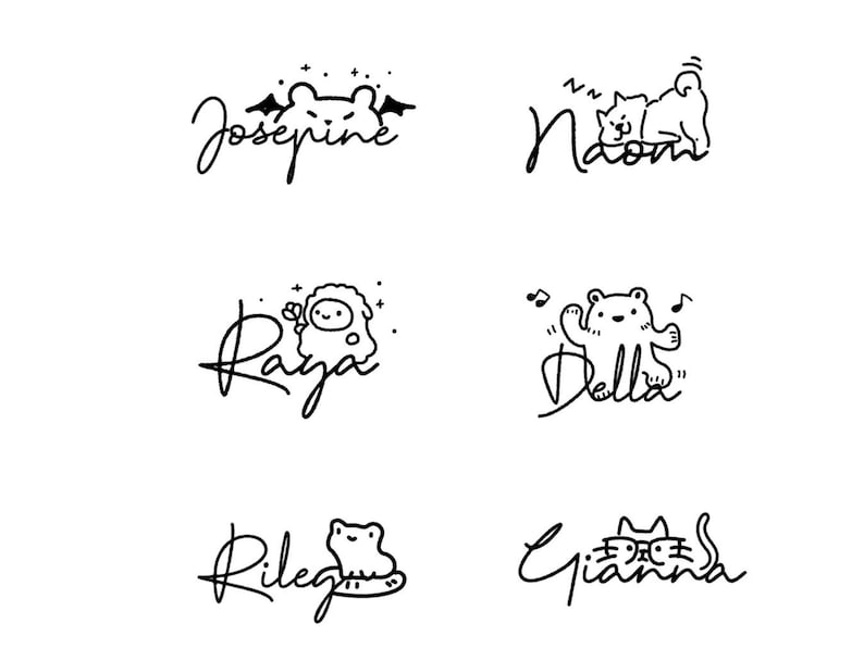 Custom Signature Logo Design: Social Media Watermark (digital Delivery ...