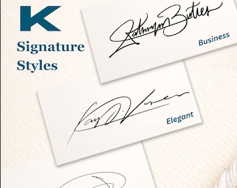 Custom 'K' Letter Signature Design | Handwritten Style (Digital Delivery)