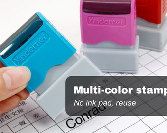 Timbro per la firma |Consegna gratuita| Timbro con nome personalizzato |Calligrafia corsiva |Autoinchiostrazione