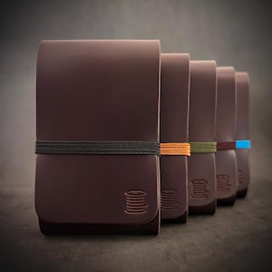 Minimalist leather Wallet, For Man and Women, Made by Hand with Portuguese Genuine Leather Slim Wallet, Card Holder, Coins, Bills