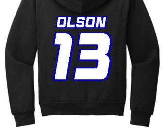 Youth CUSTOM Personalized Youth JERZEES HOODIE Race Mx Motocross Fast Shipping!!!!!! Gift Youth kids