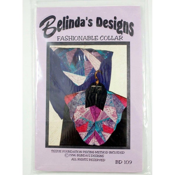 Belinda's Designs Fashionable Collar Pattern BD109 Fat Quarters Quilting NEW