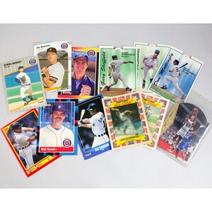Lotto di 12 carte sportive degli anni '80 -'90 Baseball Basket Detroit Tigers Fleer Kraft