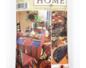 Simplicity Pattern 8350 Accesorios de mesa Mantel Runner Manteles individuales Servilletas