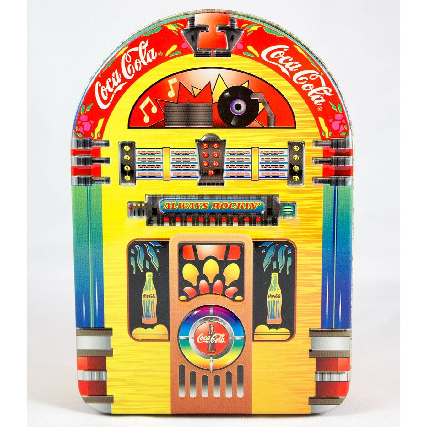COCA-COLA Retro-Style Illuminated Musical Jukebox Sculpture