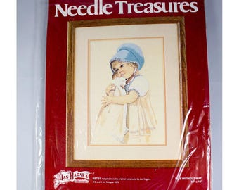 Needle Treasures Stickpackung Jan Hagara Collectibles Betsy 10 x 14 inch 1979 NEU