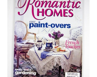 Romantic Homes Magazine May 2000 China Displays Easy Paint-Overs French Touches