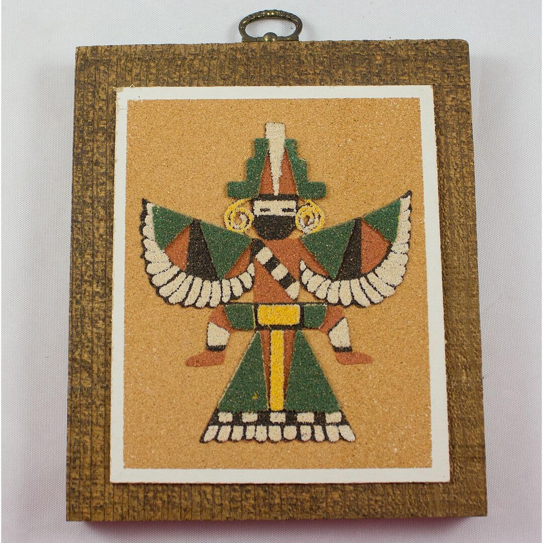 Buy Zuni Wing Knife Man 1978 Sand Painting Rainbow Way Ltd