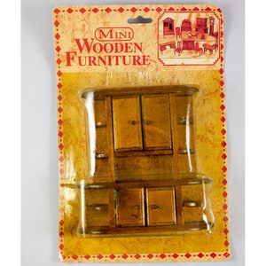 1:12 Miniatur Puppenhaus Möbel Miniatur Holzkasten mit Türen