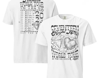 SVT Right Here Tour 2024 Tee - All Black Version | Comfort Colors 1717