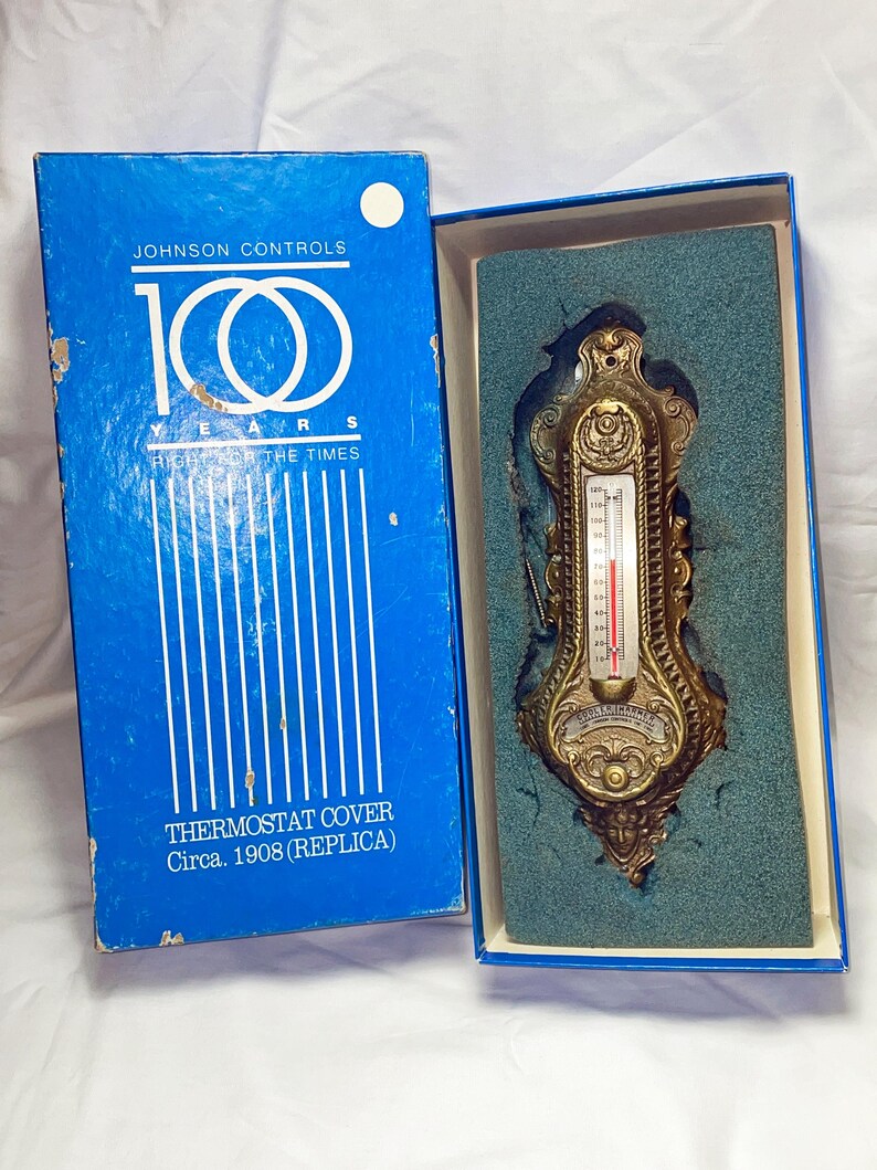 Johnson Controls 100 Anniversary Thermostat Cover circa 1908 Replica