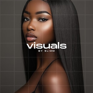 Foto de archivo de modelo de cabello negro: peluca, encaje frontal, imágenes de belleza (descarga digital)