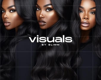 Black Woman Hair Stock Photos: AI-Generated Luxury Hair Images