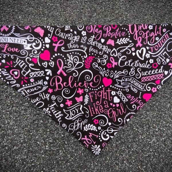 Breast Cancer Awareness Dog & Cat Over-the-Collar Bandana