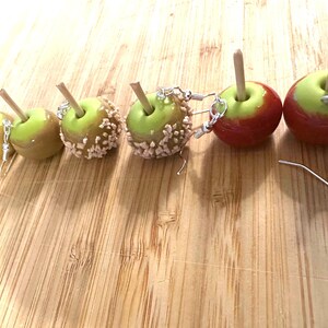 Oorbellen met gekonfijte appels – Handgemaakte sieraden van polymeerklei, 3 ontwerpen afbeelding 3