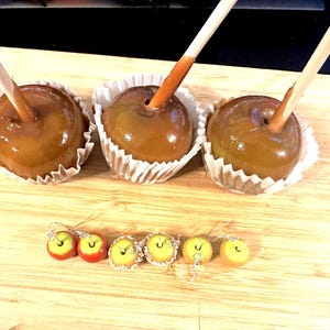 Oorbellen met gekonfijte appels – Handgemaakte sieraden van polymeerklei, 3 ontwerpen afbeelding 7