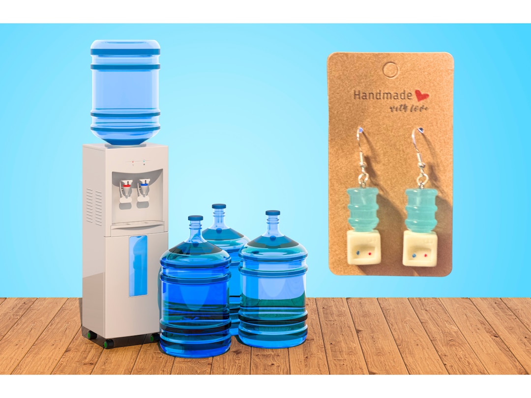 Water Cooler Earrings Water Dispenser Earrings Scuttlebutt Etsy
