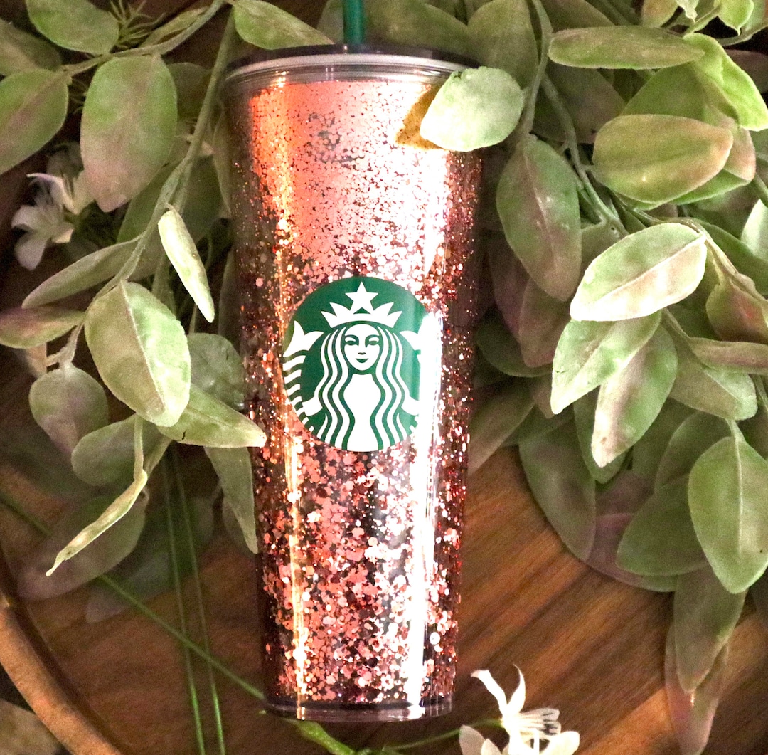 Rose Gold Starbucks Cup, Starbucks Tumbler, Starbucks Cup, Personalized