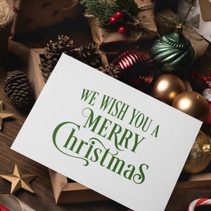 Christmas Sentiments SVG Bundle, Cut File, Color Digital Stamps, Cricut, Silhouette, Sublimation, Words for Cards, Clip Art, Quote, Clip Art image 6