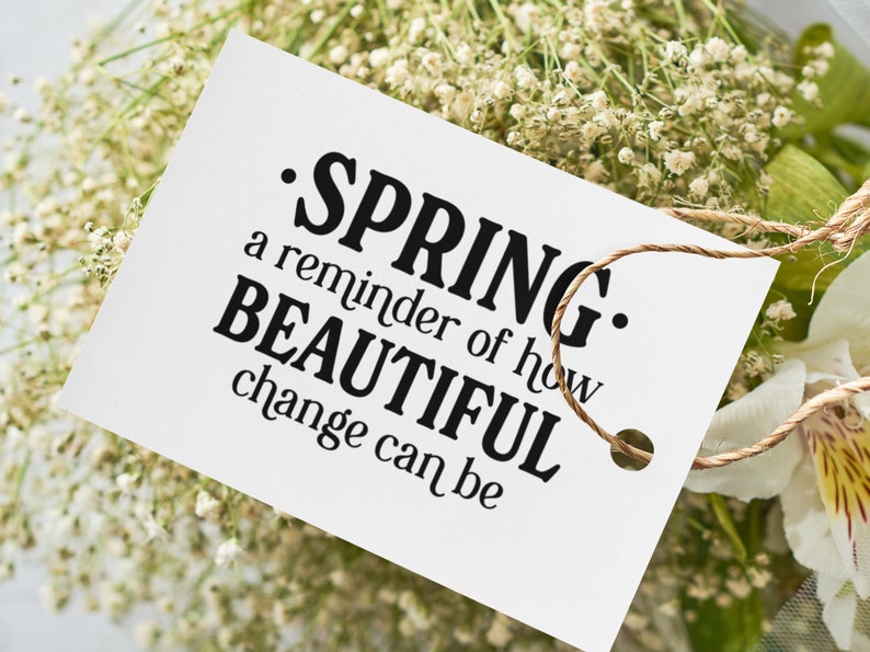 More Spring Sentiments Digital Stamp Bundle, Word Art Quotes, Clip Art, Word Art Quotes for Cardmaking, PNG, Words for Cards, Sentiments image 4