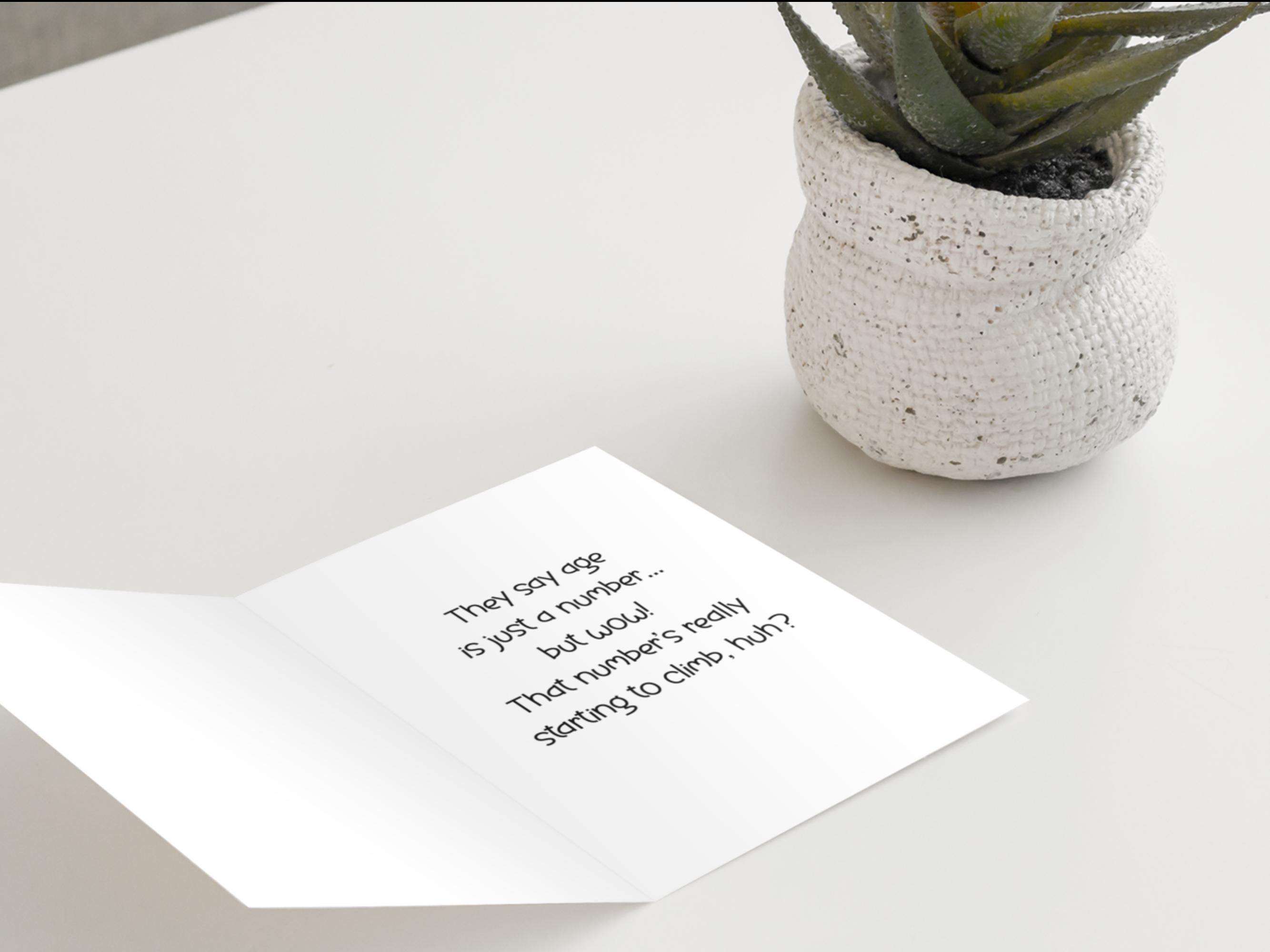 Funny Birthday Sentiments 'for the Inside' Digital Stamps, Card ...