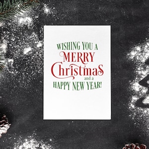 Christmas Sentiments SVG Bundle, Cut File, Color Digital Stamps, Cricut, Silhouette, Sublimation, Words for Cards, Clip Art, Quote, Clip Art image 2