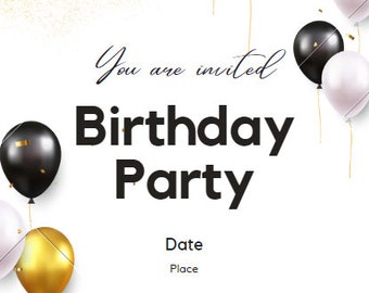 Birthday Invitation - Etsy