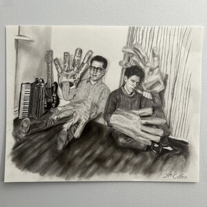 They Might Be Giants Original Graphite Portrait