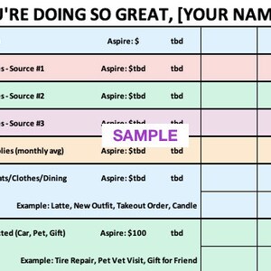 Cool Fun Budget (Excel Spreadsheet and Printable)