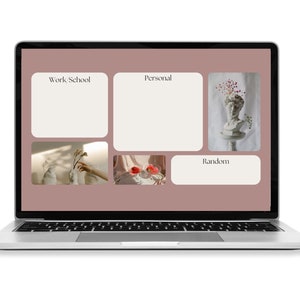 Coral Desktop Organiser Wallpaper, Desktop Background , Aesthetic Background, Minimal Wallpaper