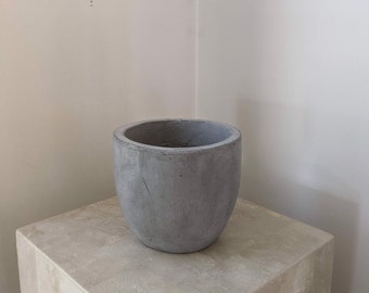 Concrete Gray Flower Pot Object