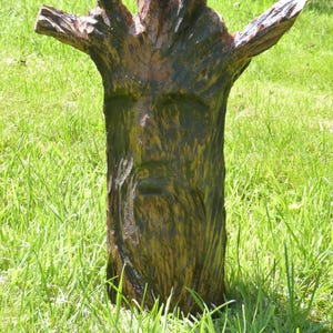 Chainsaw Carved Wood spirit / Green Man