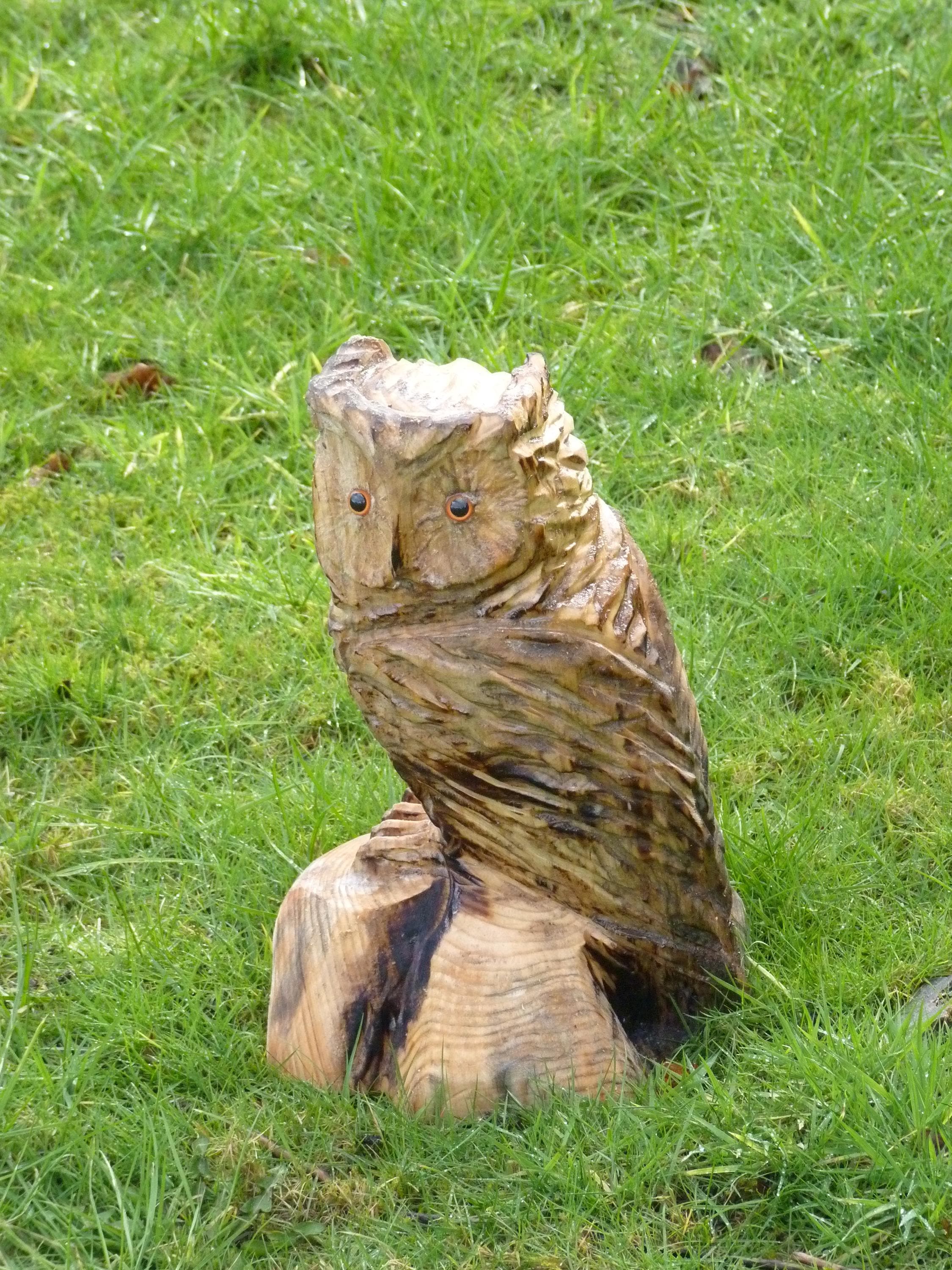 Chainsaw Carved Owl