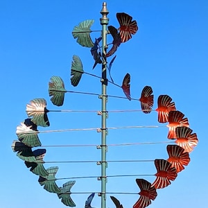 Ginkgo Leaves Helix Wind Sculpture