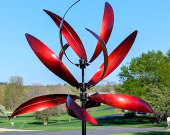 Mesa - Red Kinetic Art Wind Spinner