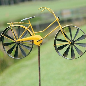 Bike Wind Spinner - Yellow