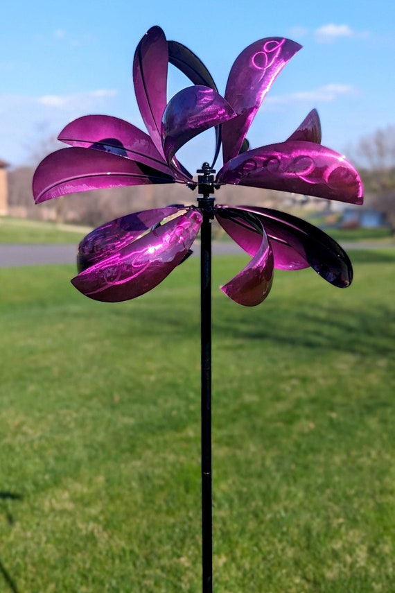 Purple Luminous Montana - Kinetic Wind Spinner - Etsy