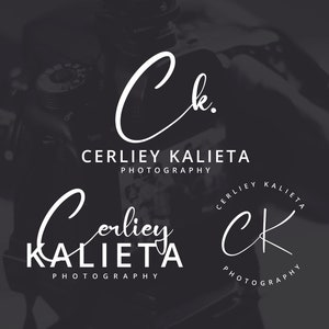 Diseño de logotipo de fotografía, diseño de logotipo de fotografía de firma, diseño de logotipo de fotografía de letra inicial, diseño de logotipo prefabricado, logotipo escrito a mano