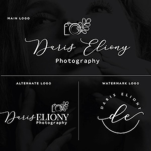 Camera Logo, Photography Logo, Watermark, Modern Logo, Custom Logo, Script Logo, Signature Logo