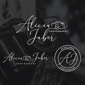 Fotografie Logo Design, Herz Fotografie Logo, vorgefertigtes Fotograf Logo Design, handgeschriebenes Kamera Logo Design, Wasserzeichen Logo Design