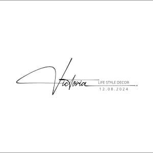 Custom Handwritten Signature Logo Design (Digital)