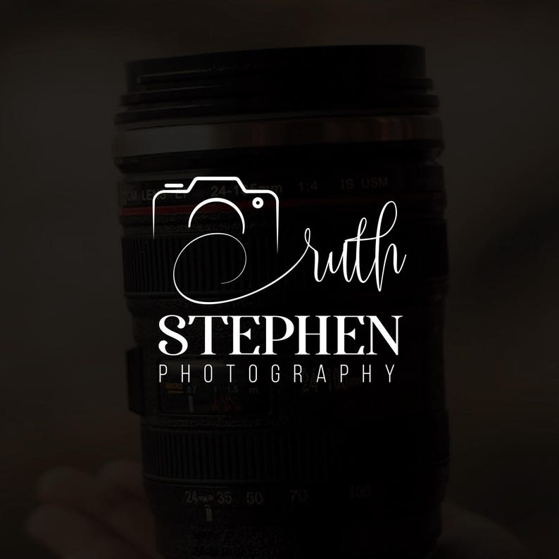 Handwritten Photography Logo Design: Premade Camera Logo - Etsy