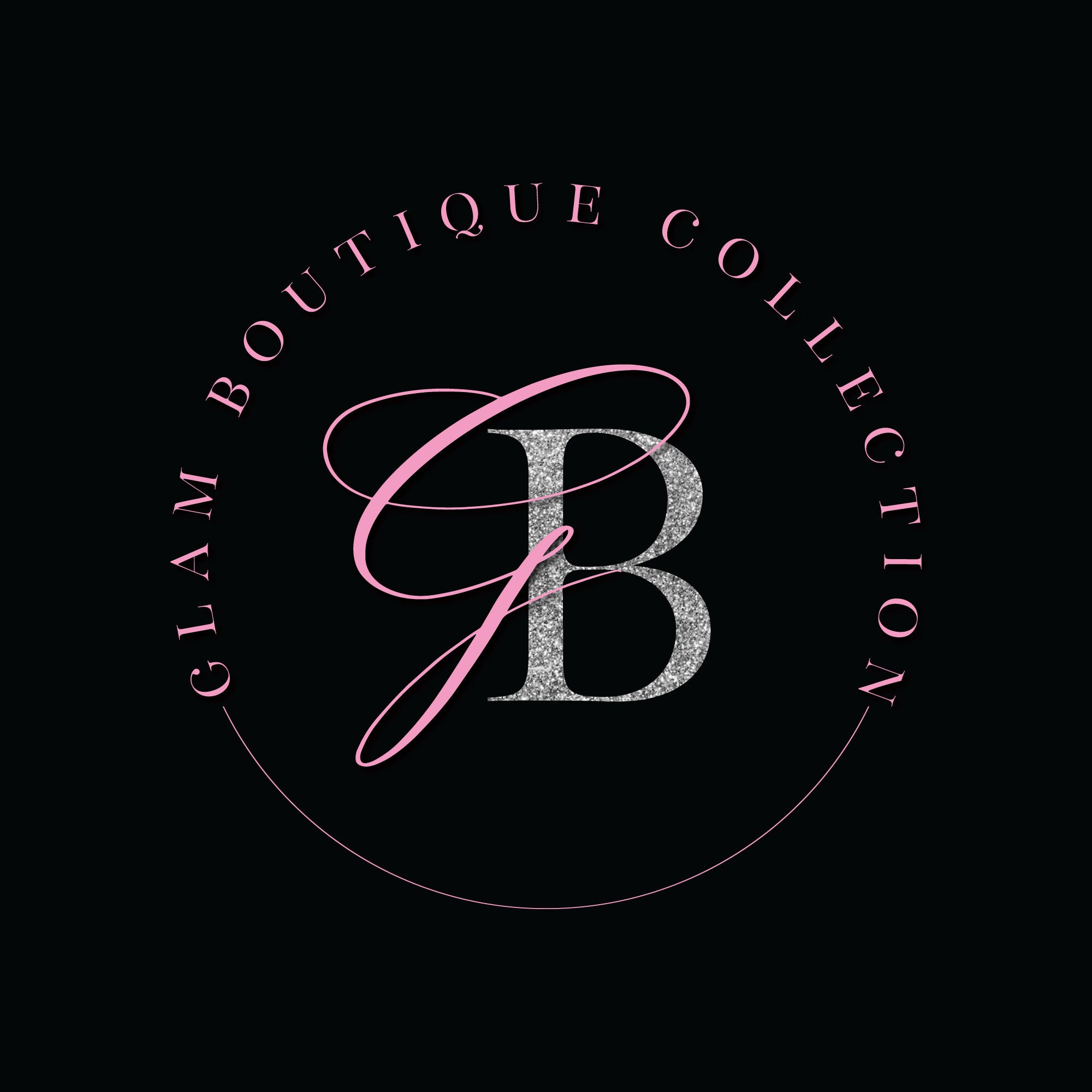 Elegant Pink Glitter Boutique Logo DIY Logo Design Template Etsy