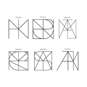 Namenslogo, benutzerdefiniertes Namenslogo, minimalistisches Logo, Buchstabe Logo, Tiktok Logo, Tattoo-Logo, Logo-Design, Muttertagsgeschenk, Monogramm-Logo