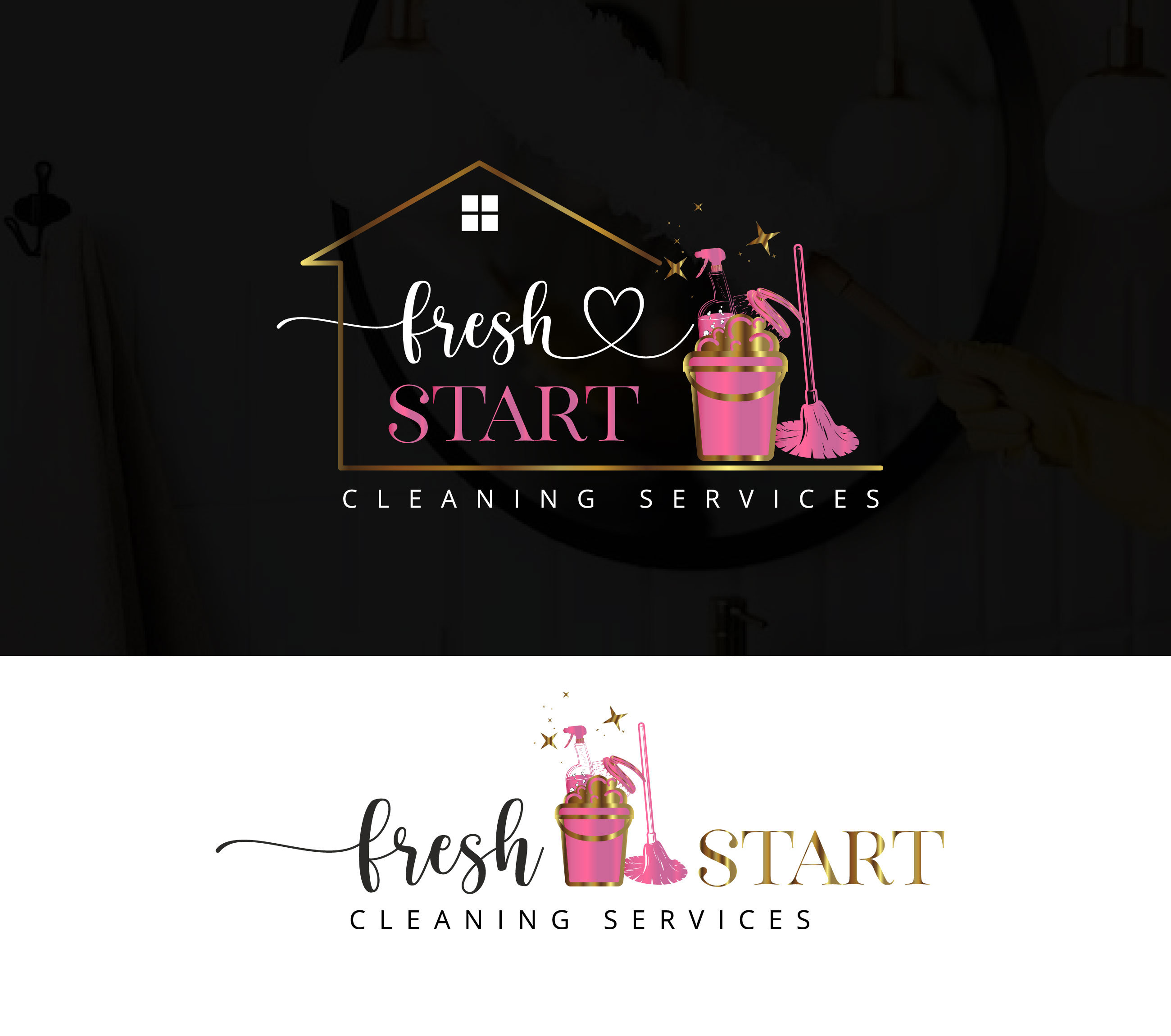Cleaning Service Logo Design, Premade Logo Design, House Cleaning ...