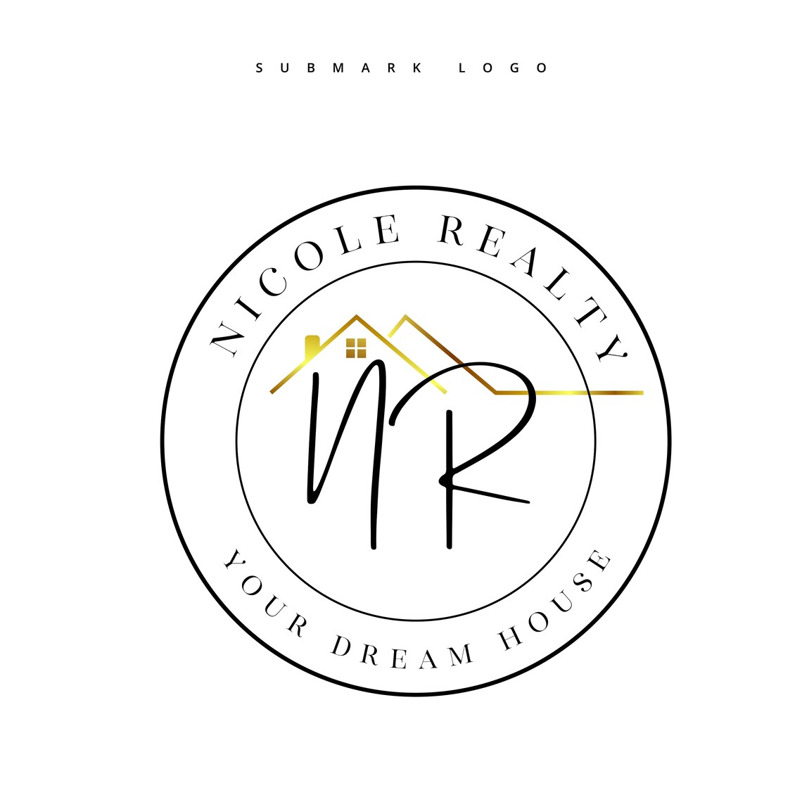 Gold Real Estate Logo Design Real Estate Business Logo Etsy