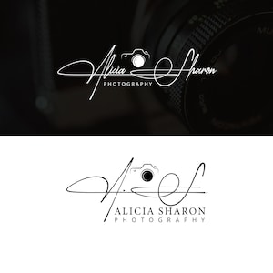 Vorgefertigtes Signatur Fotografie Logo, Kamera Logo Design, Fotograf Logo, handgezeichnetes Fotografie Logo, handgeschriebenes benutzerdefiniertes Fotografie Logo