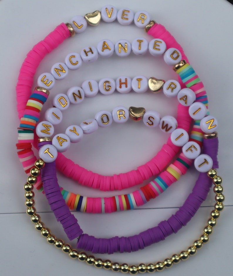 Taylor Swift Lyrics Friendship Bracelet Eras Tour Friendship Etsy
