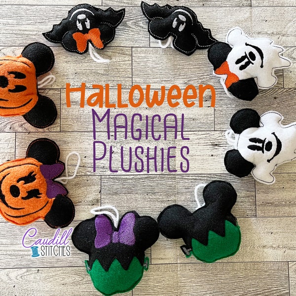 Halloween Magical Plushies, Spooky Ghost, Pumpkin, Frankenstein,Felt Plush Toys, Baby Mobile, Nursery Decorations, Baby’s Room, Felt Stuffie