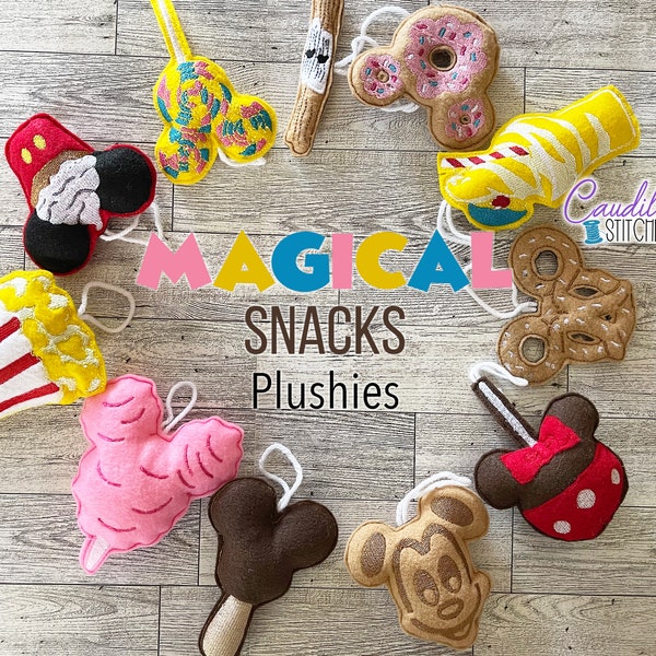 Magical Snack Plushies,Felt Plush Toys, Baby Mobile, Nursery Decorations, Baby’s Room, Felt Stuffie